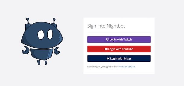 Accedere a Nightbot