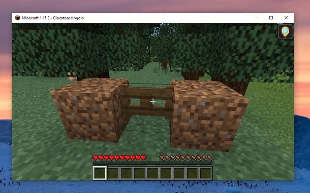 Utilizzare cancelletto Minecraft