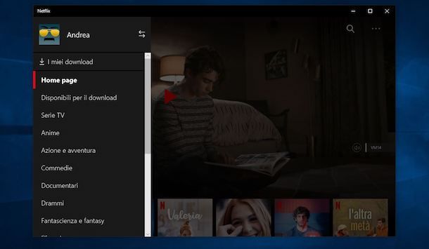 Come eliminare profilo Netflix da Windows 10