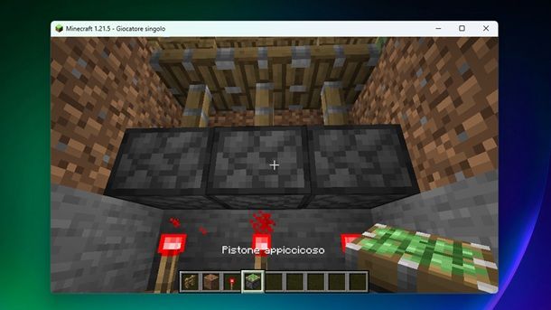 Pistoni appiccicosi Minecraft