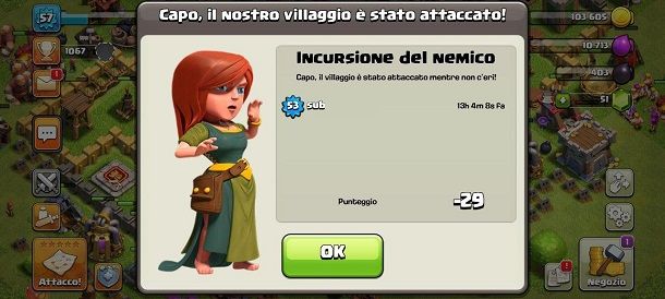 Sconfitta Clash of Clans