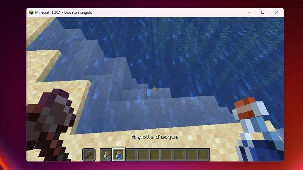 Ampolla d'acqua Minecraft