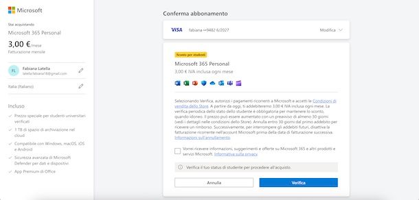 Microsoft 365 Personal scontato