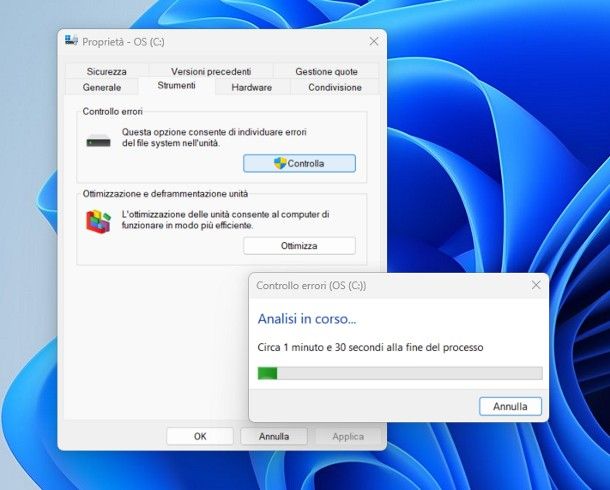 Come eseguire chkdsk