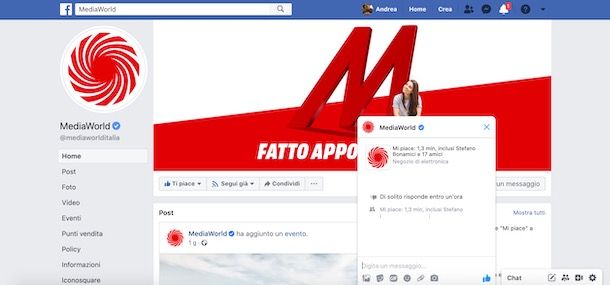 Come contattare MediaWorld via social network