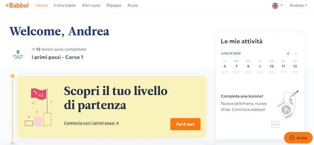 Come avere Babbel gratis da computer