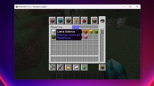 Lana bianca Minecraft