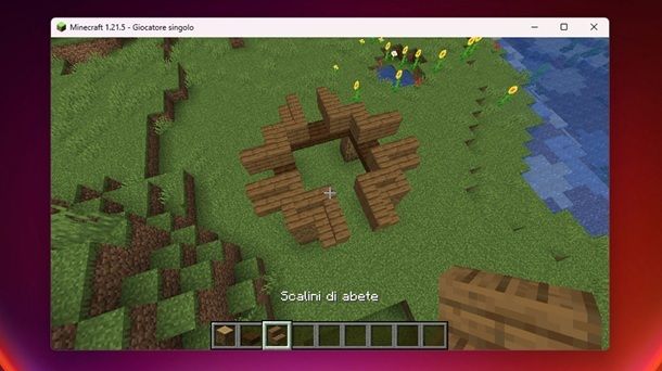 Scalino esterno Minecraft