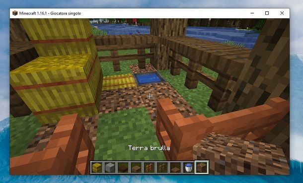 Terra brulla Minecraft