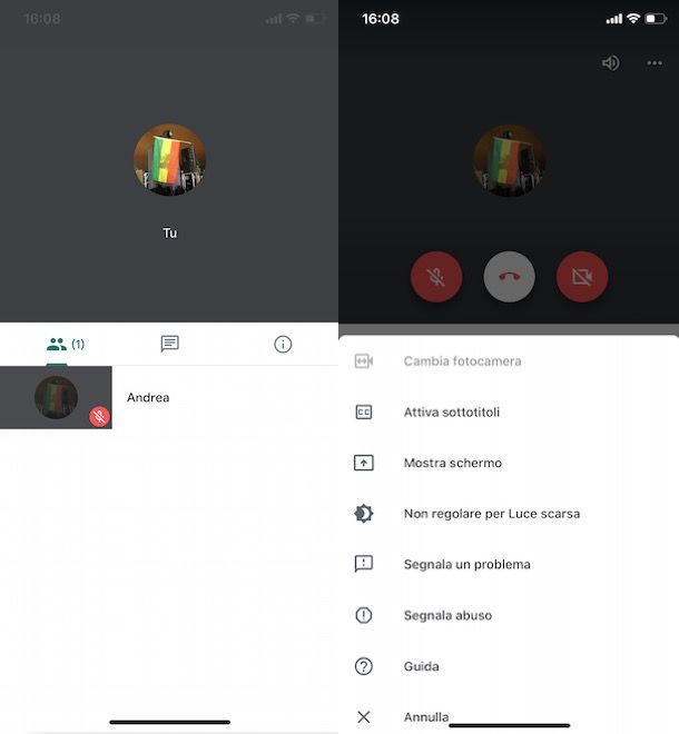 Come presentare su Google Meet da telefono