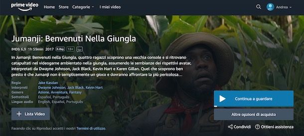 Come cambiare lingua audio su Amazon Prime Video