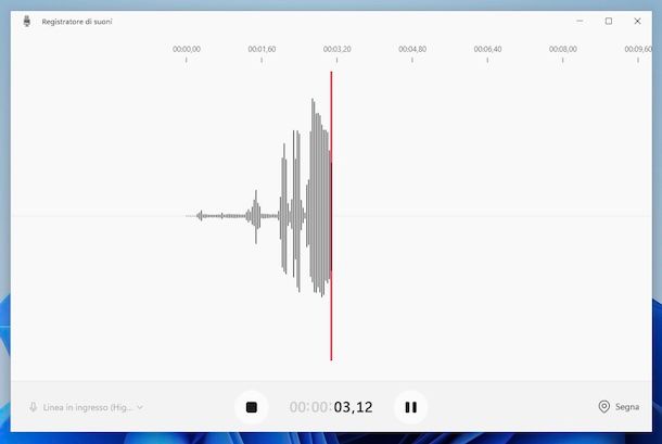 Registratore di suoni Windows
