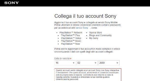 Come cambiare l'età su PS4