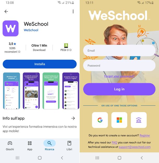 WeSchool Android