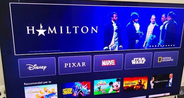 Schermata Disney+ Samsung