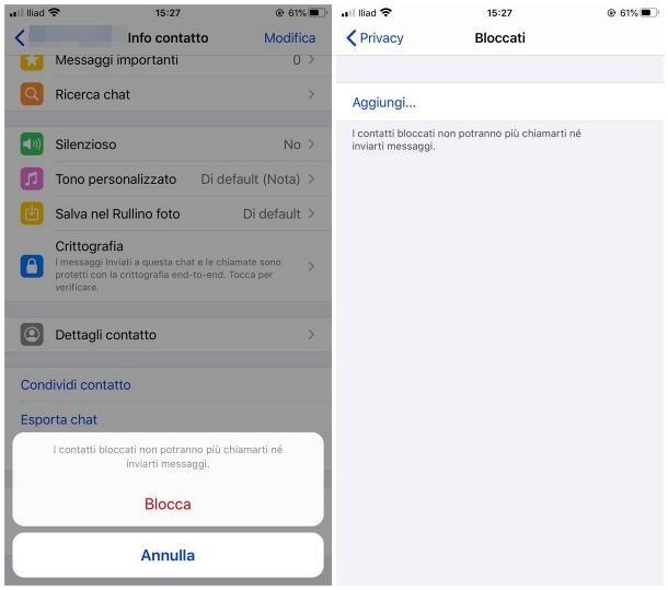 Come bloccare messaggi WhatsApp