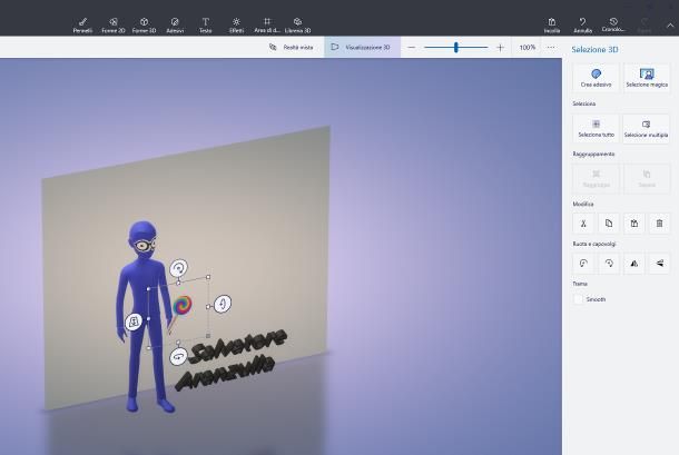 Come usare Paint 3D