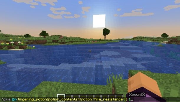 Come fare le pozioni in Minecraft con i comandi
