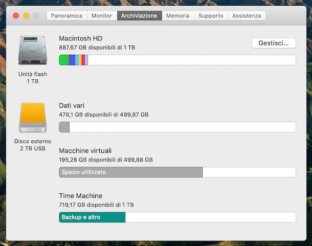 Archiviazione macOS