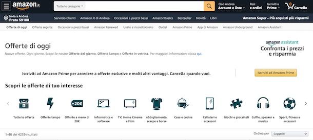Come trovare sconti su Amazon