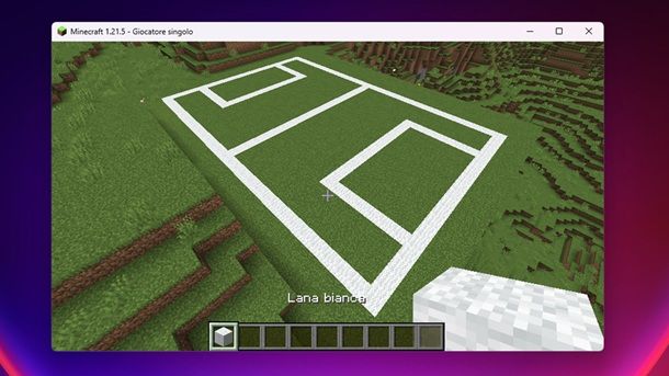 Campo da calcio Minecraft