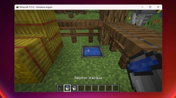 Secchio d'acqua Minecraft