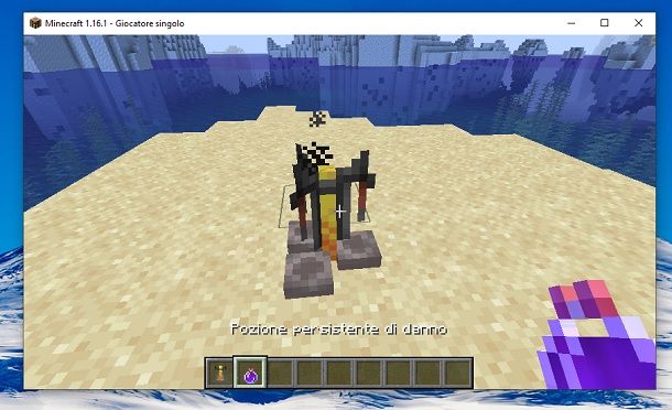 Come creare le pozioni persistenti in Minecraft