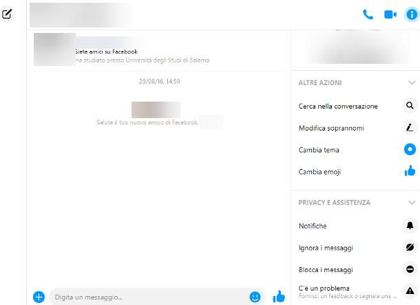 Come bloccare messaggi Messenger