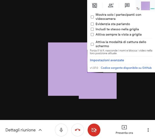 Come accedere a Google Meet Grid View