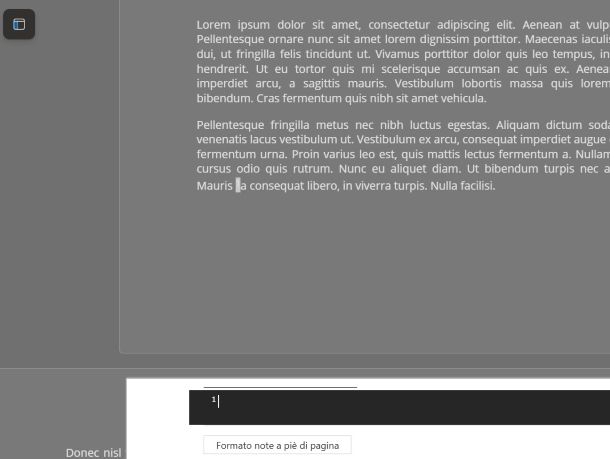 Come inserire le note in Word Online