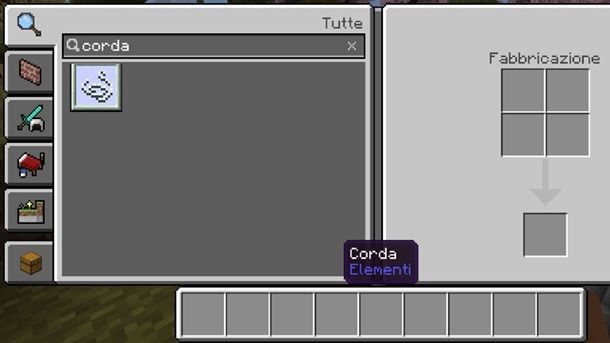 Corda Minecraft Bedrock