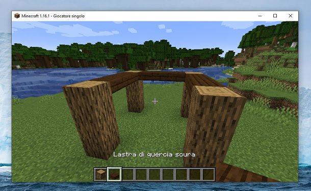 Lastra di quercia scura Minecraft