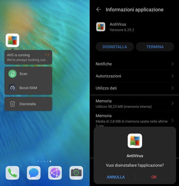 Come disinstallare antivirus da smartphone e tablet