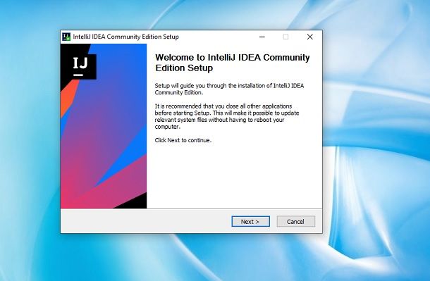 Installazione IntelliJ IDEA Windows