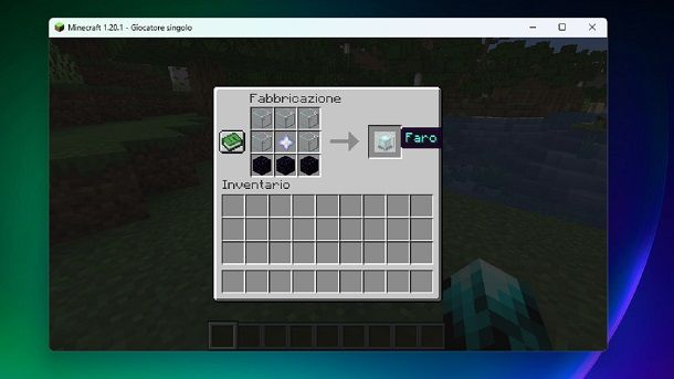 Come costruire un beacon su Minecraft Java