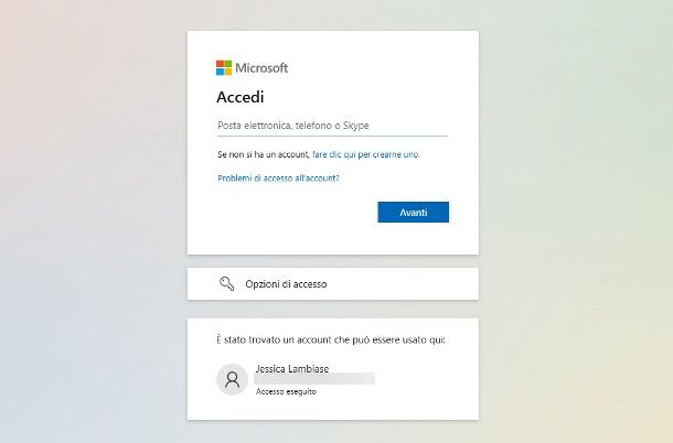 Come accedere e disconnettersi da Outlook
