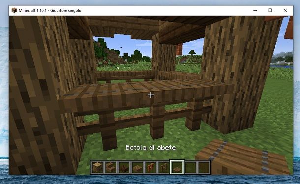 Botole di abete Minecraft