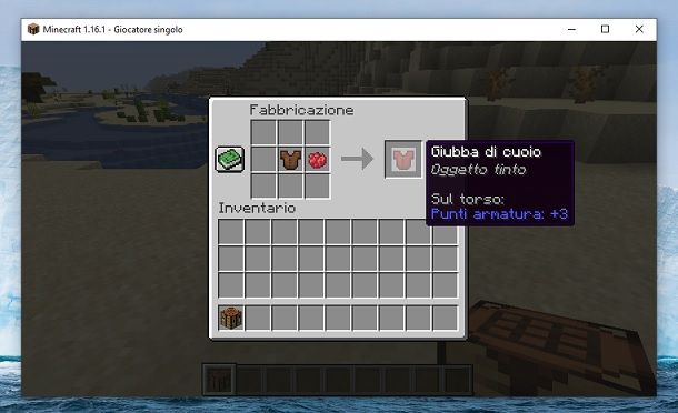 Giubba di cuoio rossa Minecraft