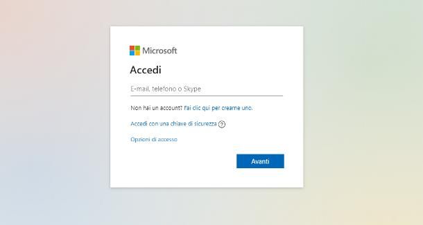 Come accedere Outlook Web