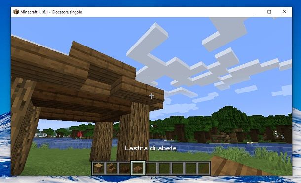 Lastre di abete alto Minecraft