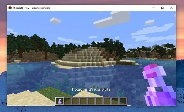 Pozione invisibile Minecraft