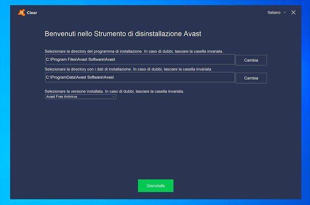 Avast Removal Tool