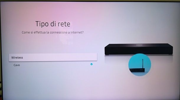 Rete Smart TV Samsung