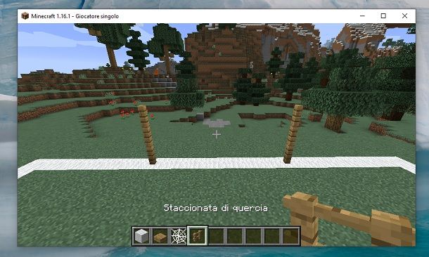 Staccionate di quercia Minecraft