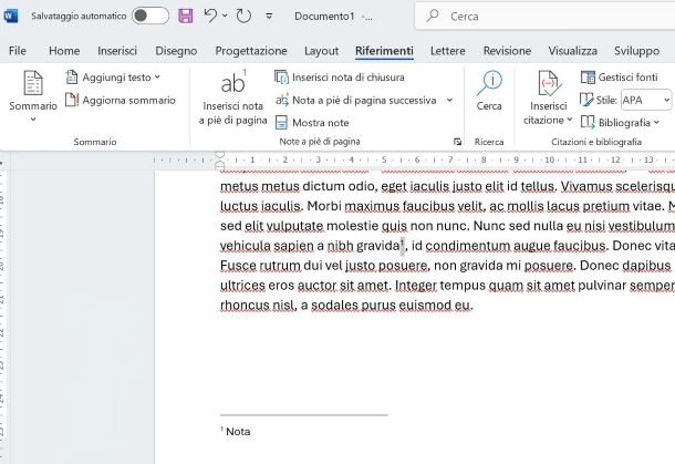 Come inserire le note in Word su PC