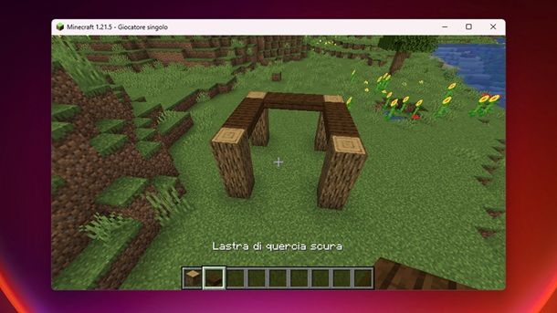 Lastra di quercia scura Minecraft