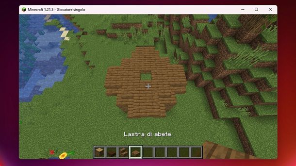 Lastra di abete Minecraft