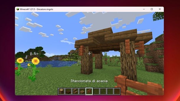 Staccionata di abete Minecraft
