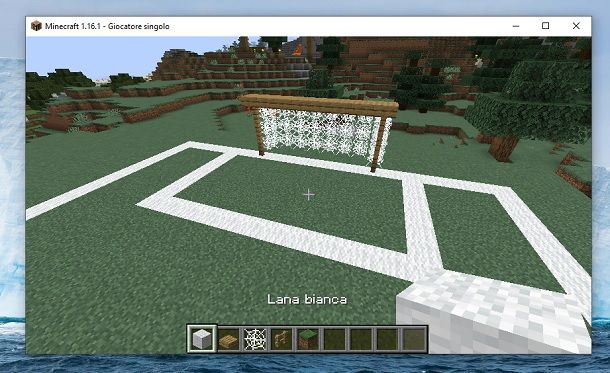 Area calcio Minecraft