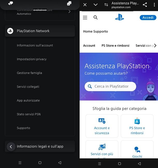 Come contattare PlayStation